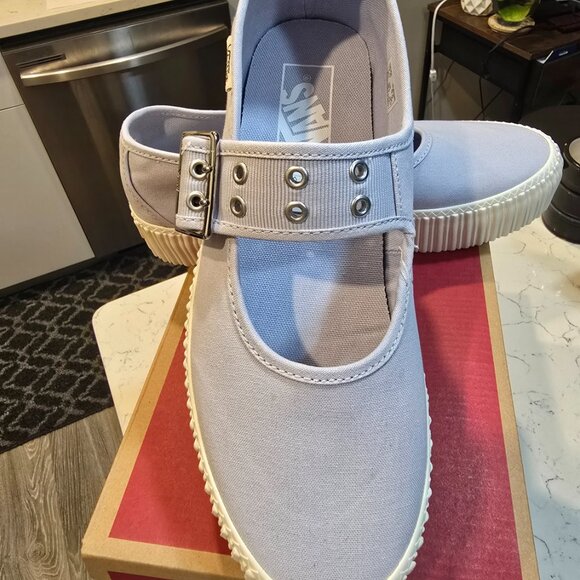 Vans Mary Jane Creeper Shoe Grunge Ballet Halogen Blue VN000D07CHA Women's 9.5 - Picture 2 of 14